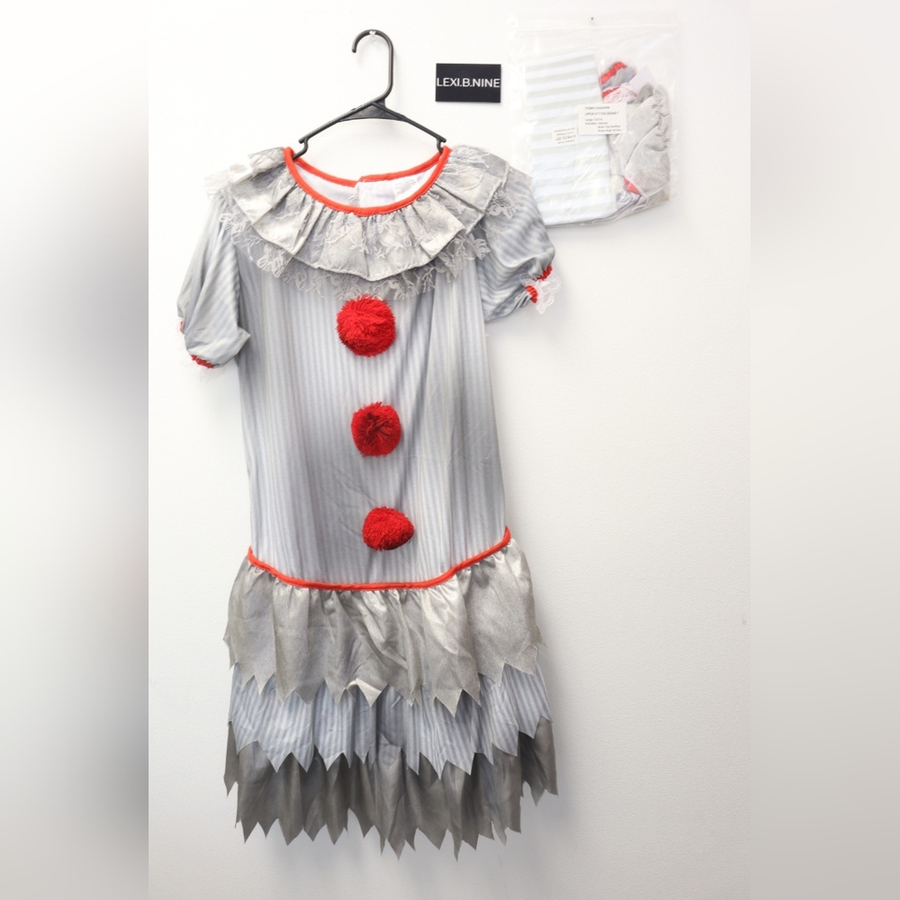 Grey Clown Halloween Costume for Sale New!